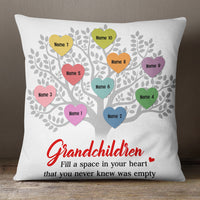 Personalized Grandkids Fill A Space In Your Grandma Heart Pillow JR271 73O36 (Insert Included) thumb 1