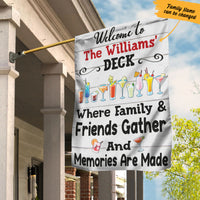 Personalized Deck Gardening Friends Memories Flag AG211 65O57 thumb 1
