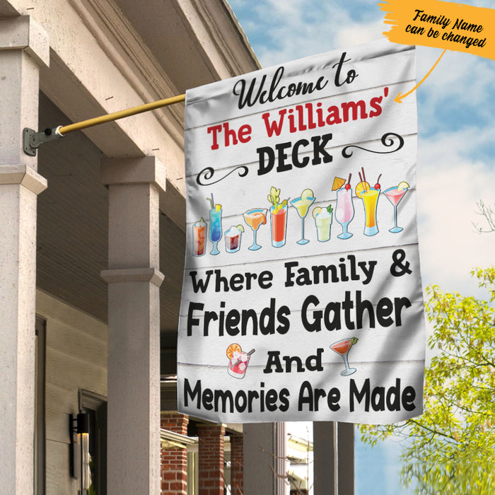 Personalized Deck Gardening Friends Memories Flag AG211 65O57 1