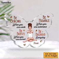 Personalized  Gift For Daughter Be Strong Plaque 22887 thumb 1