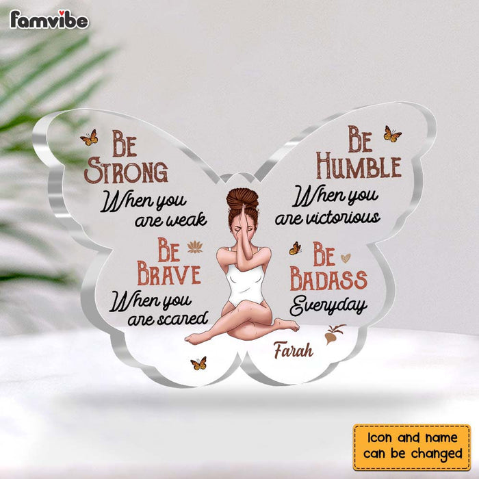 Personalized  Gift For Daughter Be Strong Plaque 22887 1