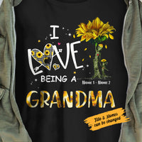 Personalized Mom Grandma Sunflower T Shirt MR312 30O58 thumb 1