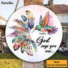 Personalized Gift Hummingbird God Says You Are Round Wood Sign 24970 1