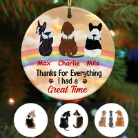 Personalized Dog Memorial Thanks For Everything  Ornament OB251 95O34 thumb 1