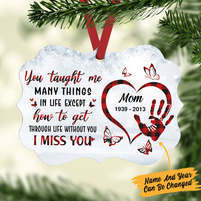 Personalized Pattern Butterfly Memorial Mom Benelux Ornament NB168 30O57 1