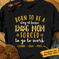Personalized Sunflower Dog Mom  T Shirt JN121 67O36 thumb 1