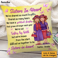 Personalized Gift For Friends Sisters In Heart Pillow 30857 thumb 1