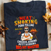 Personalized Dad Grill Meat Smoking BBQ T Shirt JL91 25O53 1