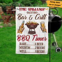 Personalized Backyard Bar And Grill Gardening Flag AG111 85O53 thumb 1