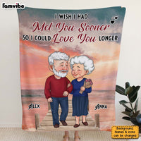 Personalized  I Wish I Had Met You Sooner Couple Blanket 30651 thumb 1