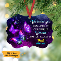 Personalized Heaven Close By Butterfly Memorial Benelux Ornament NB167 30O53 thumb 1