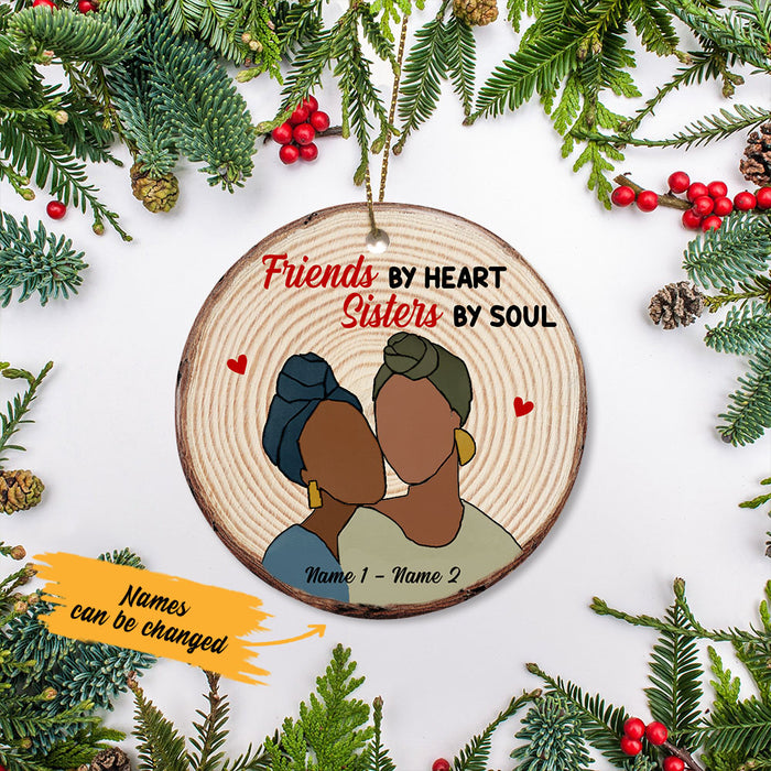 Personalized Sisters By Heart BWA Friends  Ornament SB211 29O58 1