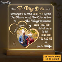 Personalized Couple Gift We Have Each Other Plaque LED Lamp Night Light 31382 thumb 1
