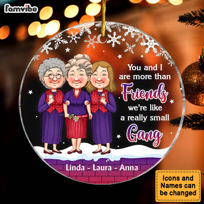 Personalized Christmas Gift For Friends Small Gang Circle Ornament 30456 1