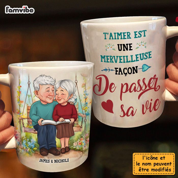 Personalized French Gift For Couple De Passer Sa Vie Mug 30975 1