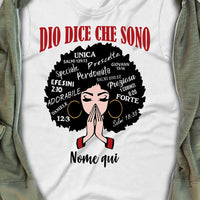 Personalized Italian BWA Dio Dice God Says T Shirt AP125 65O57 thumb 1