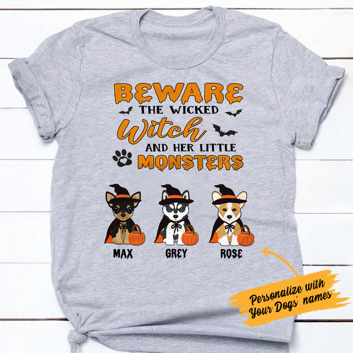 Personalized Halloween Dog Home of The Witch T Shirt JL242 67O57 1