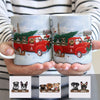 Personalized Dog Red Truck Christmas Mug OB132 87O58 1