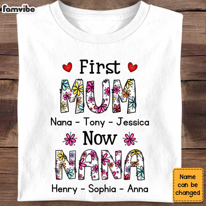 Personalized Gift Now Grandma Floral Shirt - Hoodie - Sweatshirt 30610 1