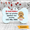 Personalized Dog Call My People French Chien Chienne Bone Pet Tag AP142 95O47 1