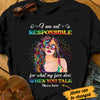 Personalized Hippie Girl Not Responsible T Shirt SB42 26O47 1