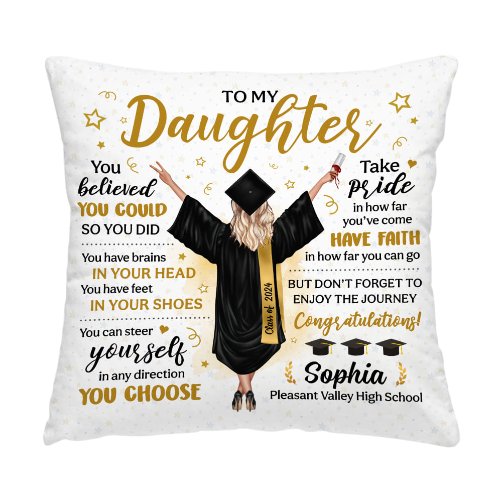 Personalized Gift For Graduation You Believed You Could So You Did Pillow 32342 Primary Mockup