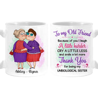 Personalized Gift For Friends My Unbiological Sister Mug 30994 thumb 1