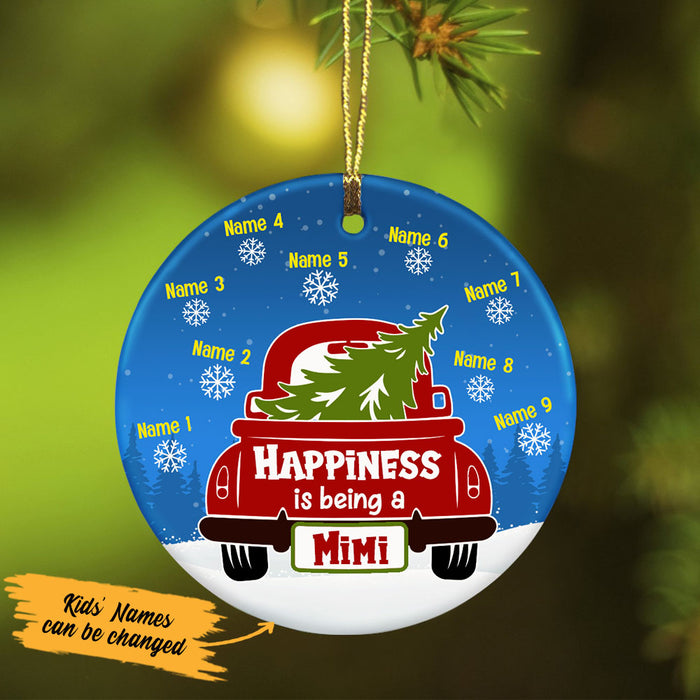 Personalized Grandma Christmas Red Truck Ornament OB131 81O53 1