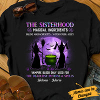 Personalized Witch Friends Magical Sisterhood T Shirt AG242 28O34 thumb 1