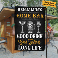 Personalized Home Bar Good Friends Flag AG111 81O34 thumb 1