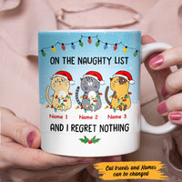 Personalized Cats Regret Nothing Christmas MDF Mug OB291 73O47 thumb 1