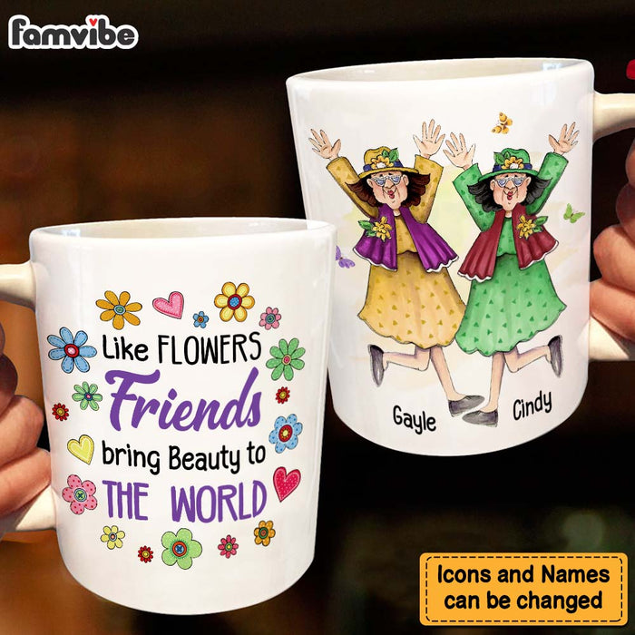 Personalized Gift For Friends Like Flowers Mug 30691 1