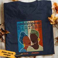 Personalized Unbiological Sisters BWA Friends T Shirt JL313 28O53 thumb 1