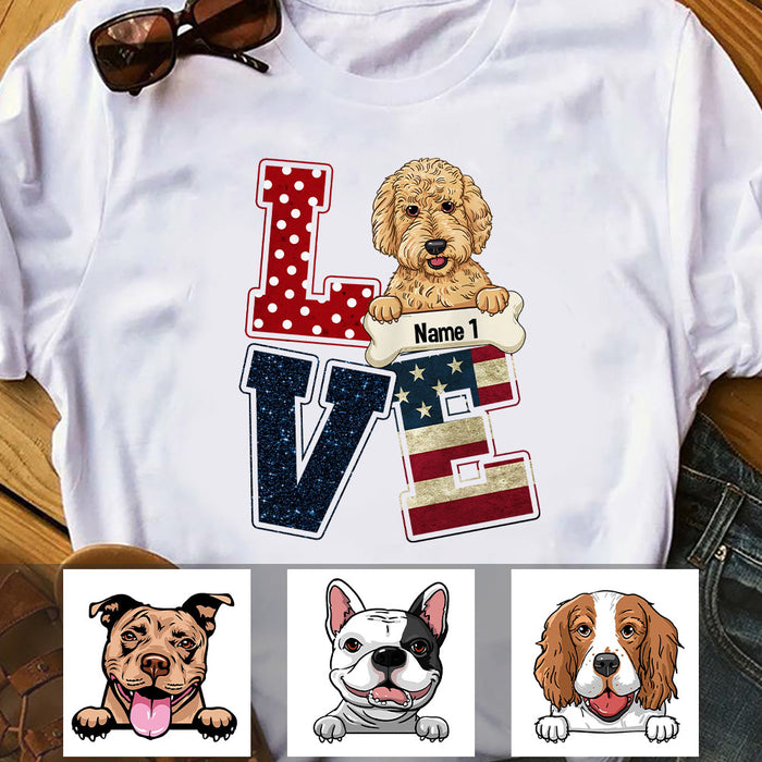 Personalized Love Dog T Shirt AP292 87O60 1