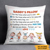 Personalized Dad Fishing Pillow MY72 26O47 (Insert Included) thumb 1