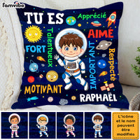 Personalized French Gift For Grandson Astronaut Outer Space Tu Es Pillow 30736 thumb 1