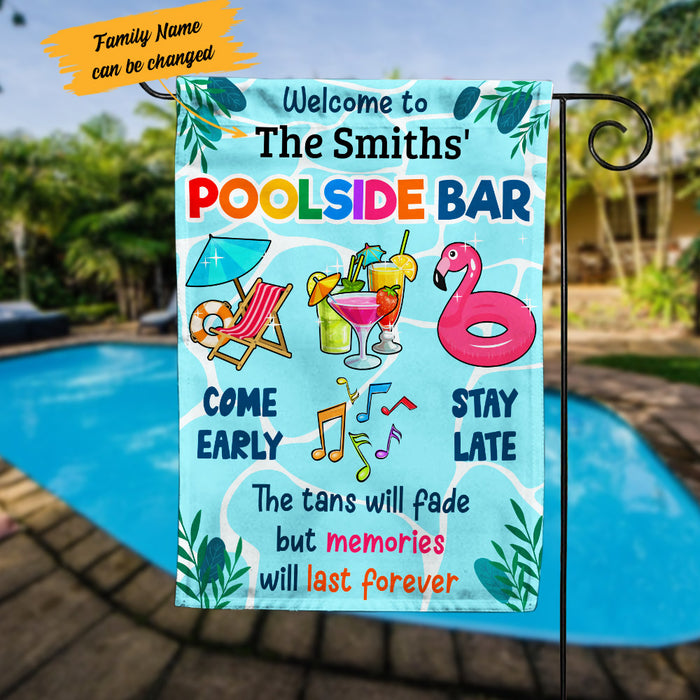 Personalized Memories Will Last Forever Pool Bar Flag AG201 29O53 1