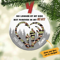 Personalized Forever In My Heart Dad Memorial Hunting Ornament OB61 26O60 thumb 1