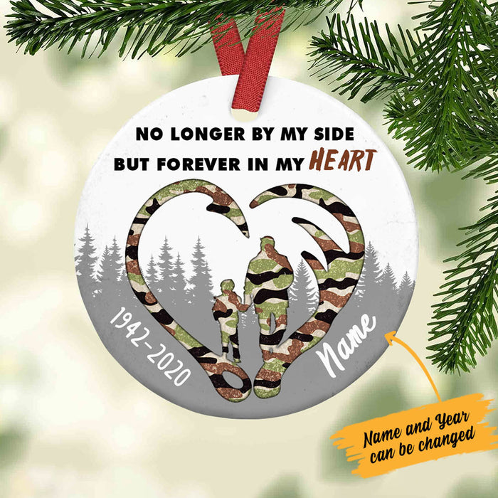 Personalized Forever In My Heart Dad Memorial Hunting Ornament OB61 26O60 1