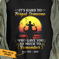 Personalized Hard To Forget Dad Memorial T Shirt JL291 29O53 thumb 1