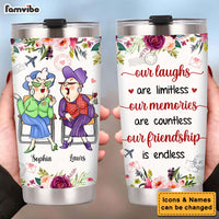 Personalized Gift For Friends Sister Our Friendship Is Endless Steel Tumbler 31257 thumb 1