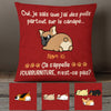 Personalized Dog Hair Furniture Chien French Pillow AP122 87O53 (Insert Included) 1