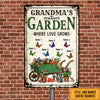 Personalized Grandma Butterflies Garden Metal Sign JN304 30O47 1