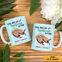 Personalized Couple Valentine Significant Otter Mug  DB282 81O47 thumb 1