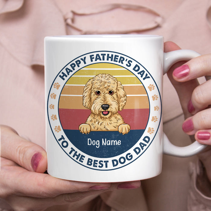 Personalized Dog Dad Happy Father's Day Mug AP223 67O34 1
