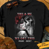 Personalized Skull Husband & Wife T Shirt JN167 95O61 thumb 1