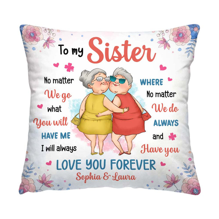 Personalized Gift For Friends Sisters Love You Forever Pillow 31106 1