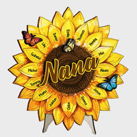 Personalized Gift For Grandma Sunflower 2 Layered Separate Wooden Plaque 31729 thumb 1