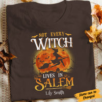 Personalized Halloween Not Every Witch Lives In Salem T Shirt JL151 65O34 thumb 1