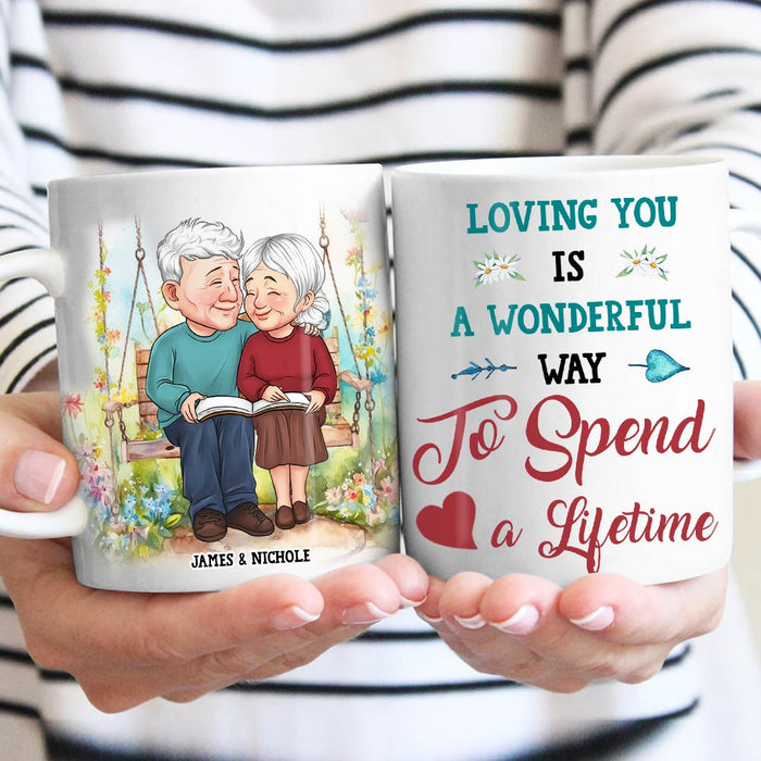 Personalized Gift For Couple Wonderful Way To Spend A Lifetime Mug 31081 1